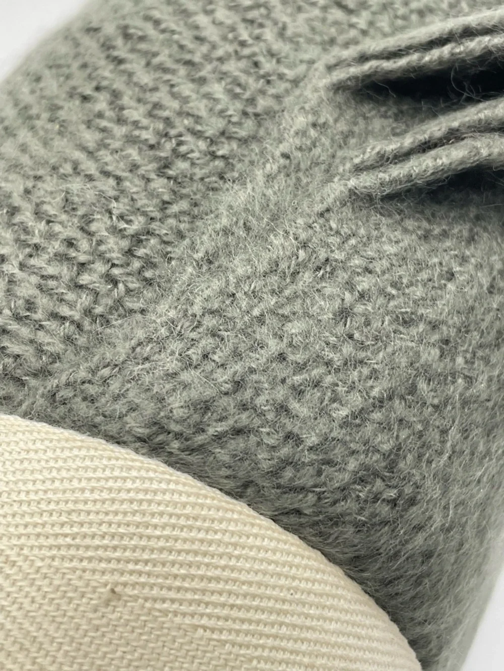 West Elm Favorite Throw Fringe Blanket in Pewter